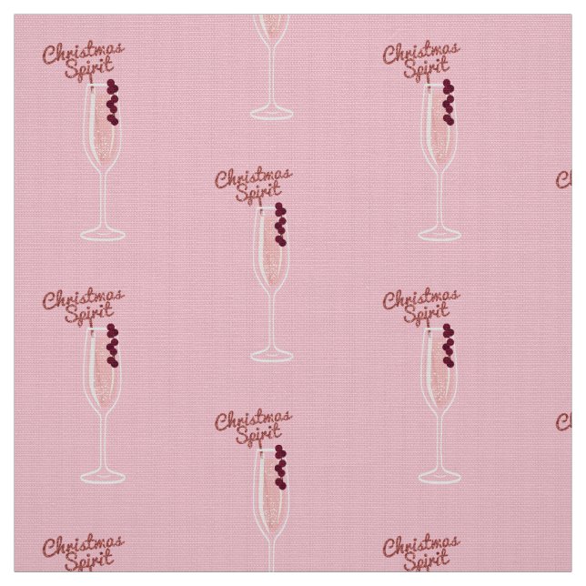 Pink Sparkling Christmas Fabric (Swatch)