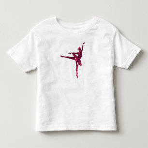 Pink Sparkly Ballerina Toddler T-Shirt