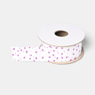 Pink Speckled Ribbon Grosgrain Ribbon