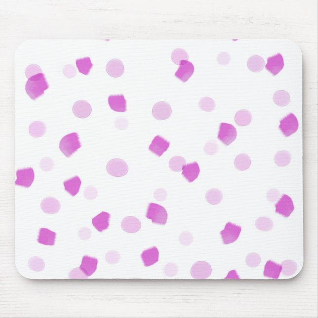 Pink Speckles Mouse Mat (Front)