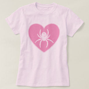 Pink Spider Heart T-Shirt