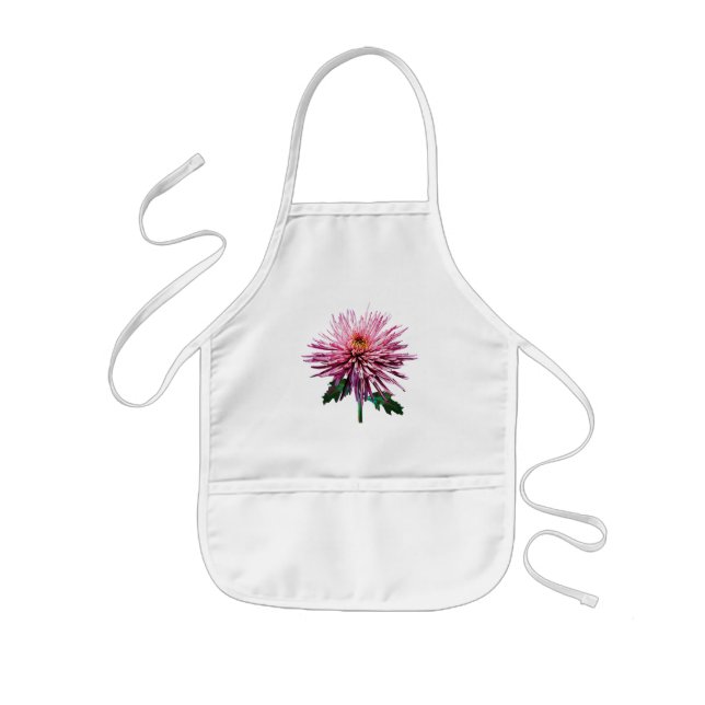 Pink Spider Mum Kids Apron (Front)