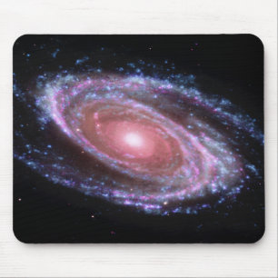Pink Spiral Galaxy Mousepad