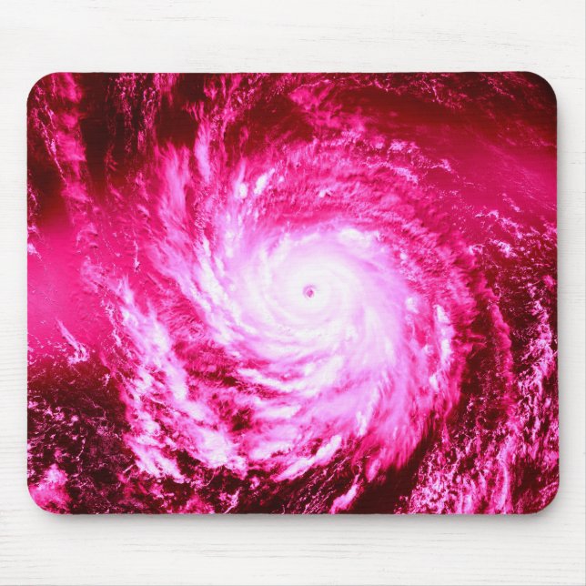 Pink Spiral Pinwheel Throw Pillow Mouse Mat (Front)
