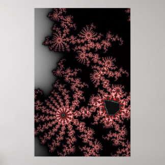 Pink Spirals Poster