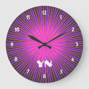 Pink Spirit Circle custom Large Clock