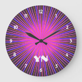 Pink Spirit Circle custom Large Clock