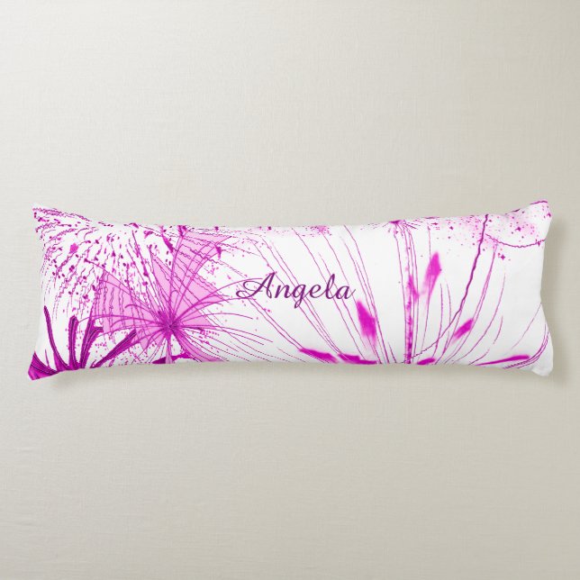 Pink Splash Body Cushion (Front)