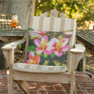 Pink Splash Flowers Cushion