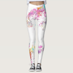 Pink Splatter Leggings