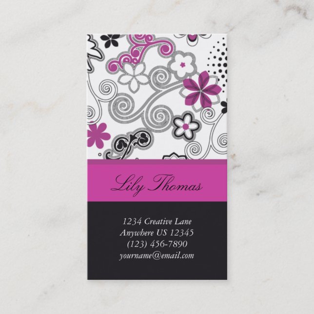 Pink Splendar Profile Card (Front)