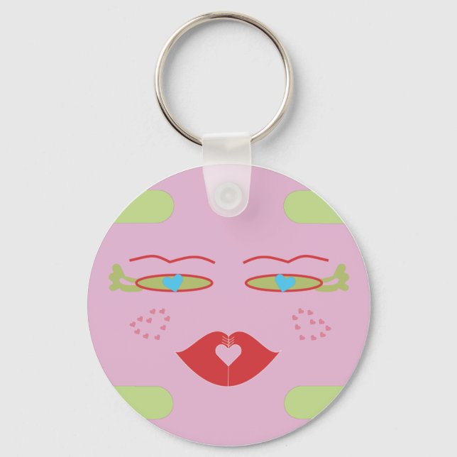 Pink Sponap, Cocorroli.ai Key Ring (Front)