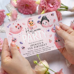 Pink Spooky Ghost Girl Halloween Birthday  Invitation<br><div class="desc">Cute Pink Halloween Girl Birthday Party Invitation. Design features a light pink background with adorable pink watercolor ghosts,  cute little hearts,  bones,  skulls,  leaves and star decoration. The modern template is fun and easy to customise.</div>