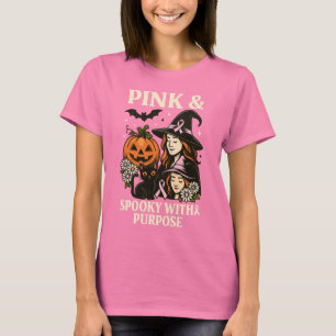 Pink & Spooky with Purpose – Halloween T-Shirt