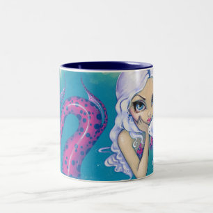 "Pink Spotted Mermaid" Mug