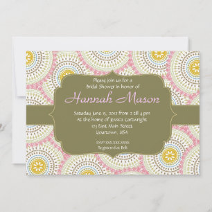 Pink Spray Shower Invitation