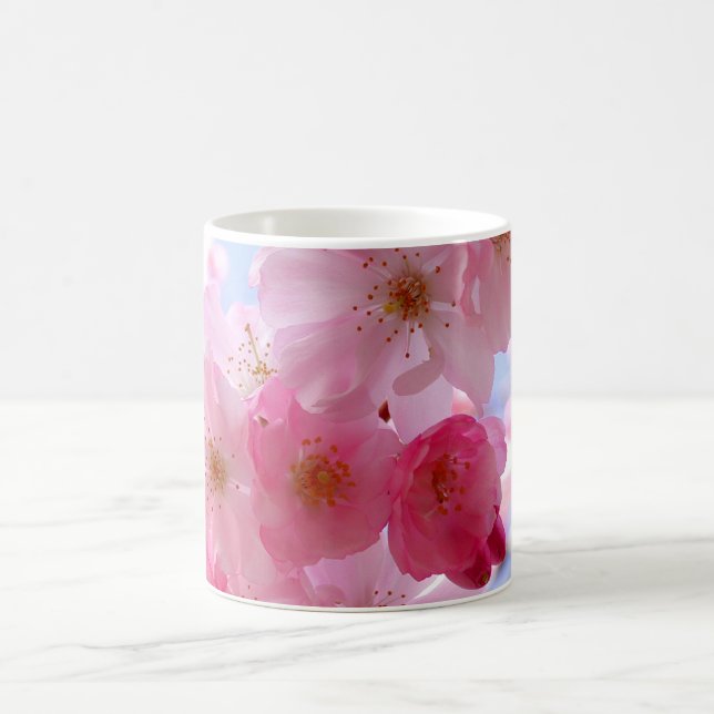 Pink spring blossom coffee mug (Center)
