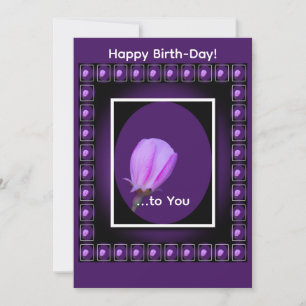 Pink Spring Blossom Custom Birthday, Get Well  Holiday Card