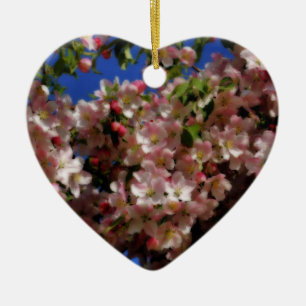 Pink Spring Blossoms Flower Ornament