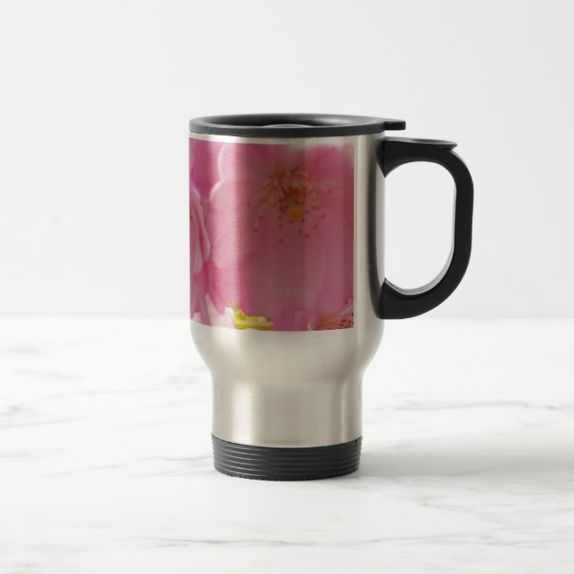 Pink Spring Blossoms Travel Mug (Right)