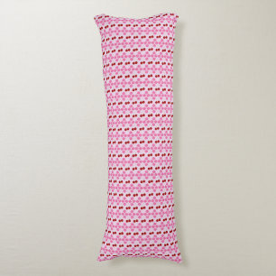 Pink Spring Cherry blossom and cherries Patterned Body Cushion
