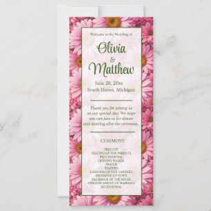 Pink spring floral pink daisies retro pink flowers