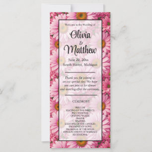 Pink spring floral pink daisies retro pink flowers