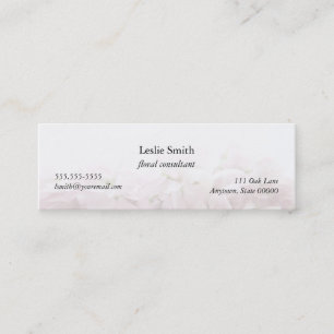 pink spring flowers bookmark business card