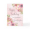 Pink Spring Flowers Granddaughter Birthday Card