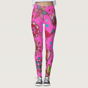 Pink Spring Time Leggings