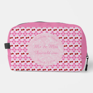 Pink Spring Wedding Cherry blossom and cherries Dopp Kit