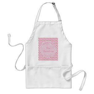 Pink Spring Wedding Cherry blossom and cherries Standard Apron