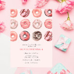 Pink Sprinkle Doughnut Birthday Party Invitation<br><div class="desc">Pink Sprinkle Doughnut Birthday Party Invitation</div>
