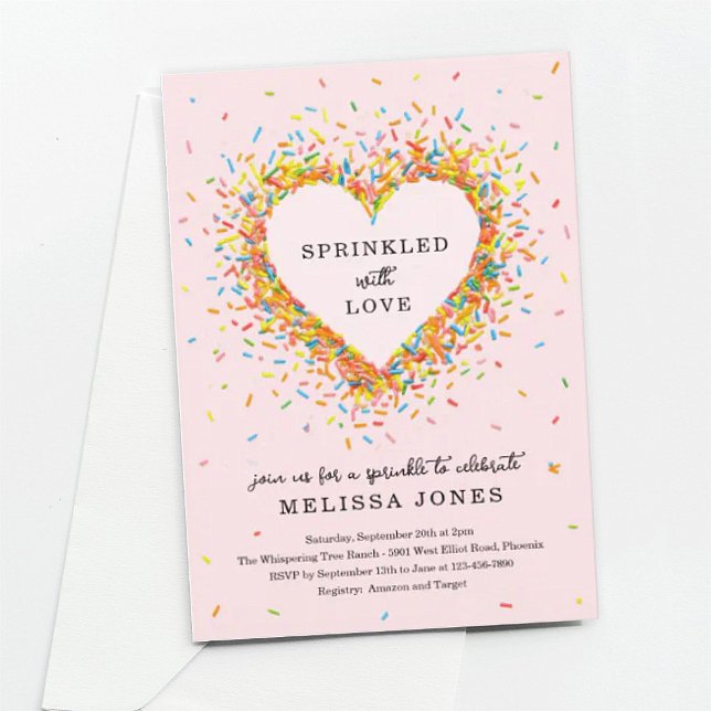 Pink Sprinkled with Love Invitation (Creator Uploaded)