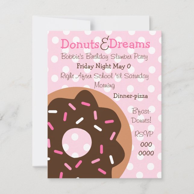 Pink Sprinkles Invitation (Front)