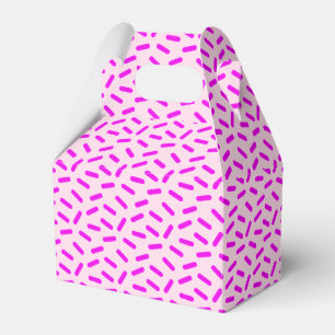 Pink Sprinkles Pattern Custom Favour Box