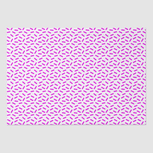 Pink Sprinkles Pattern Custom Tissue Paper (Front)