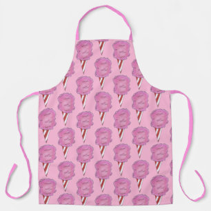 Pink Spun Sugar Cotton Candy Fairy Floss Carnival Apron