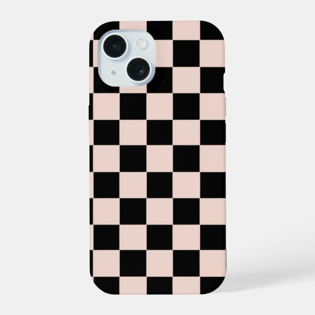 Pink Squared iPhone 15 Case (Back)