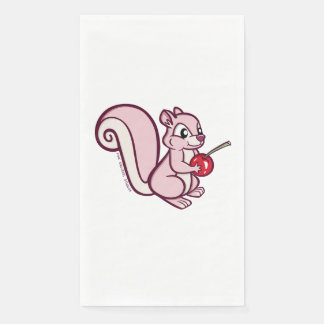 Pink Squirrel Long Napkin