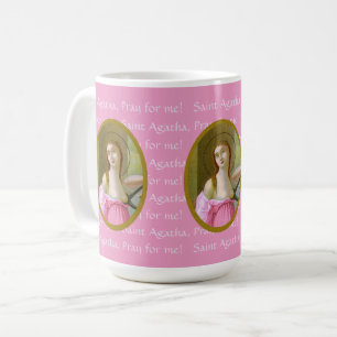 Pink St. Agatha (M 003) 15 oz. Coffee Mug 