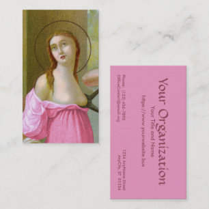 Pink St. Agatha (M 003) FB Standard Business Card