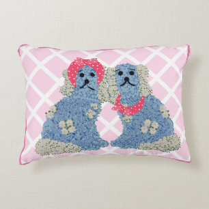 Pink Staffordshire Dogs Bandanna Lumbar Decorative Cushion