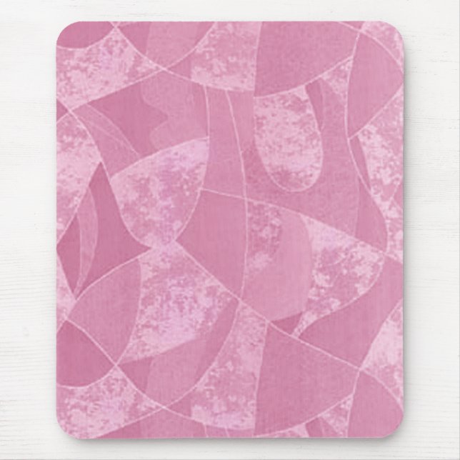 Pink Stain Glass Mouse Pad (Front)