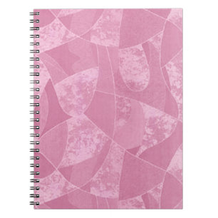 Pink Stain Glass Spiral Notebook