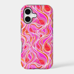 Pink Stained Glass Abstract