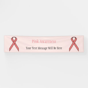 Pink Standard Ribbon Banner