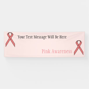 Pink Standard Ribbon Banner