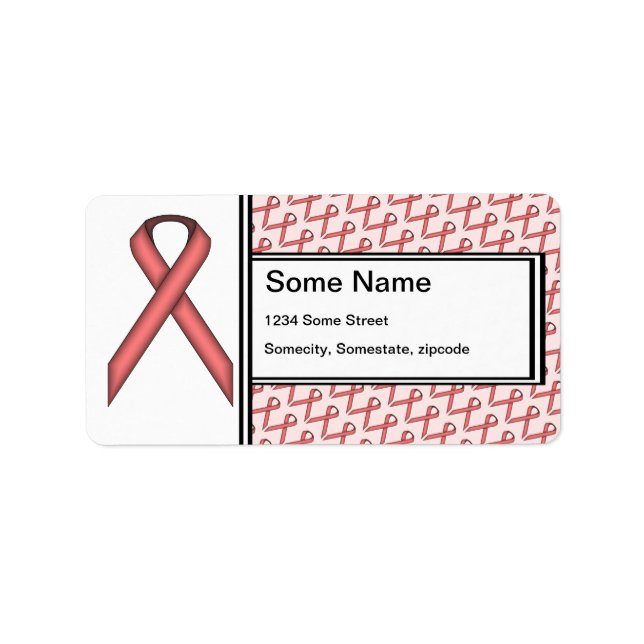 Pink Standard Ribbon by Kenneth Yoncich Label (Front)