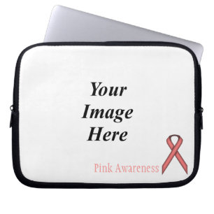 Pink Standard Ribbon by Kenneth Yoncich Laptop Sleeve
